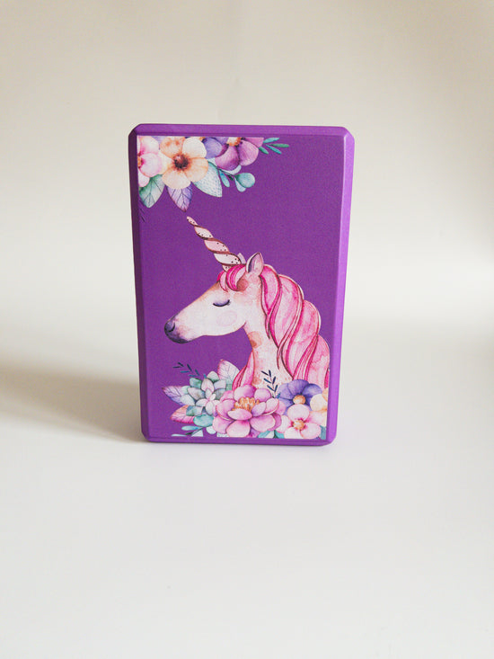 Children’s yoga block unicorn family yoga 