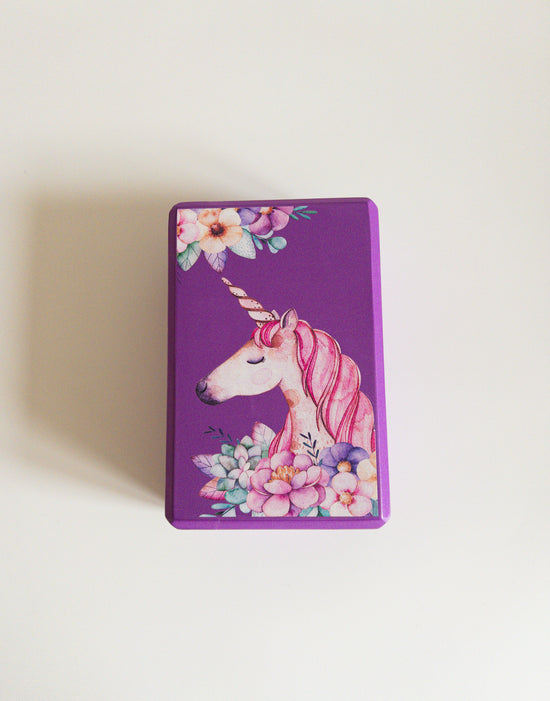 Children’s yoga block unicorn family yoga 