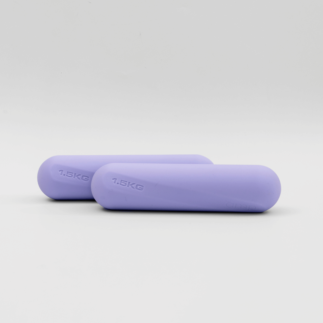 Amp sculpt bars barre pilates yoga 1kg 2kg pair lavender