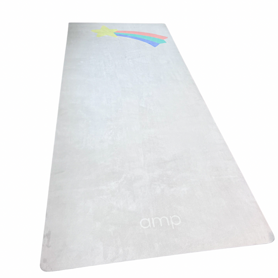 Children's yoga mat over the rainbow