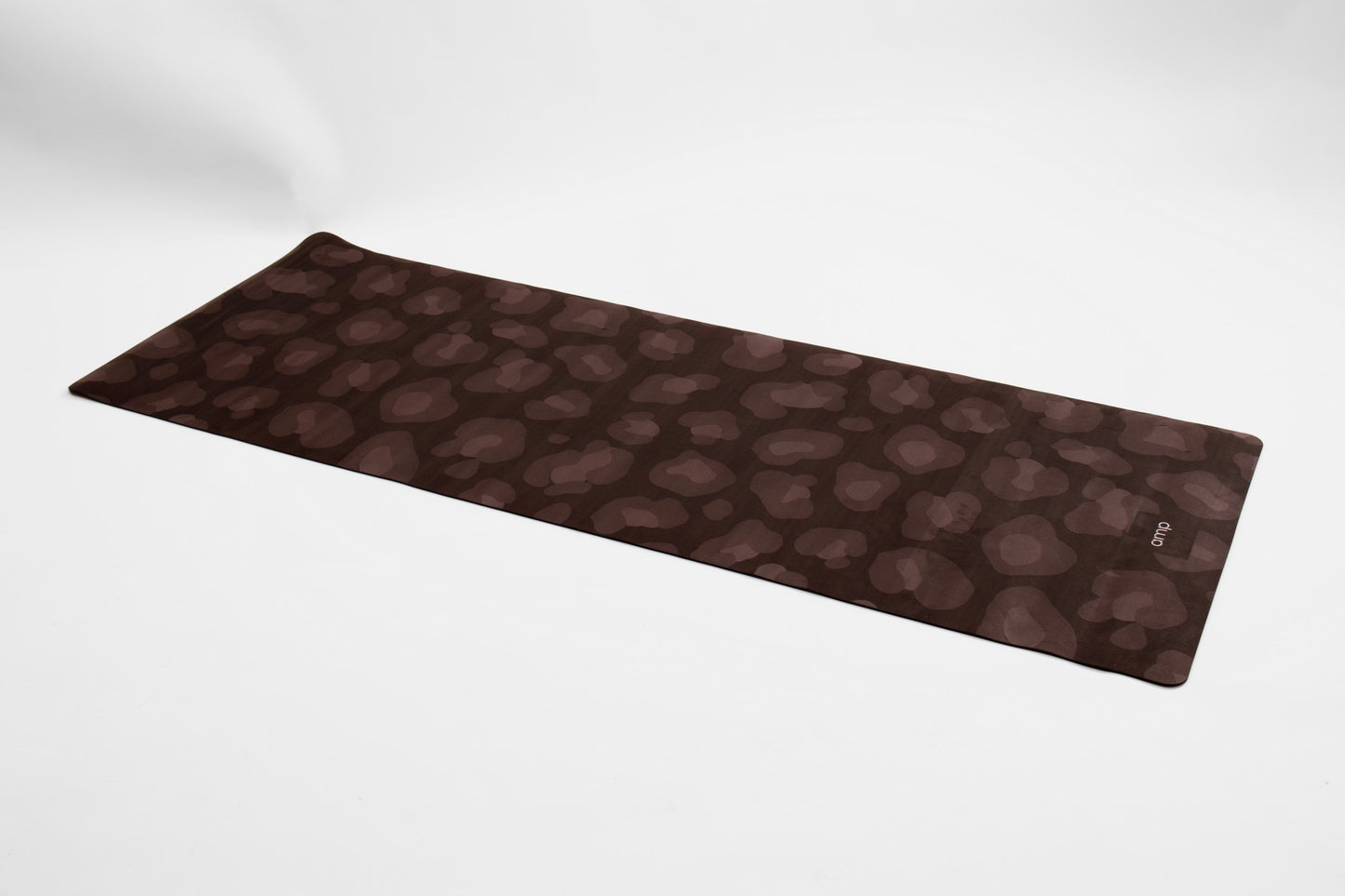 Amp Yoga mat black leopard vegan suede