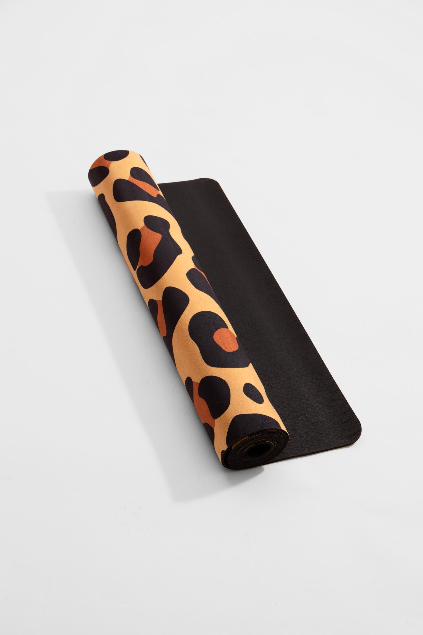 Amp Yoga Mat Natural Leopard Vegan Suede Eco Friendly Stylish Ampwellbeing