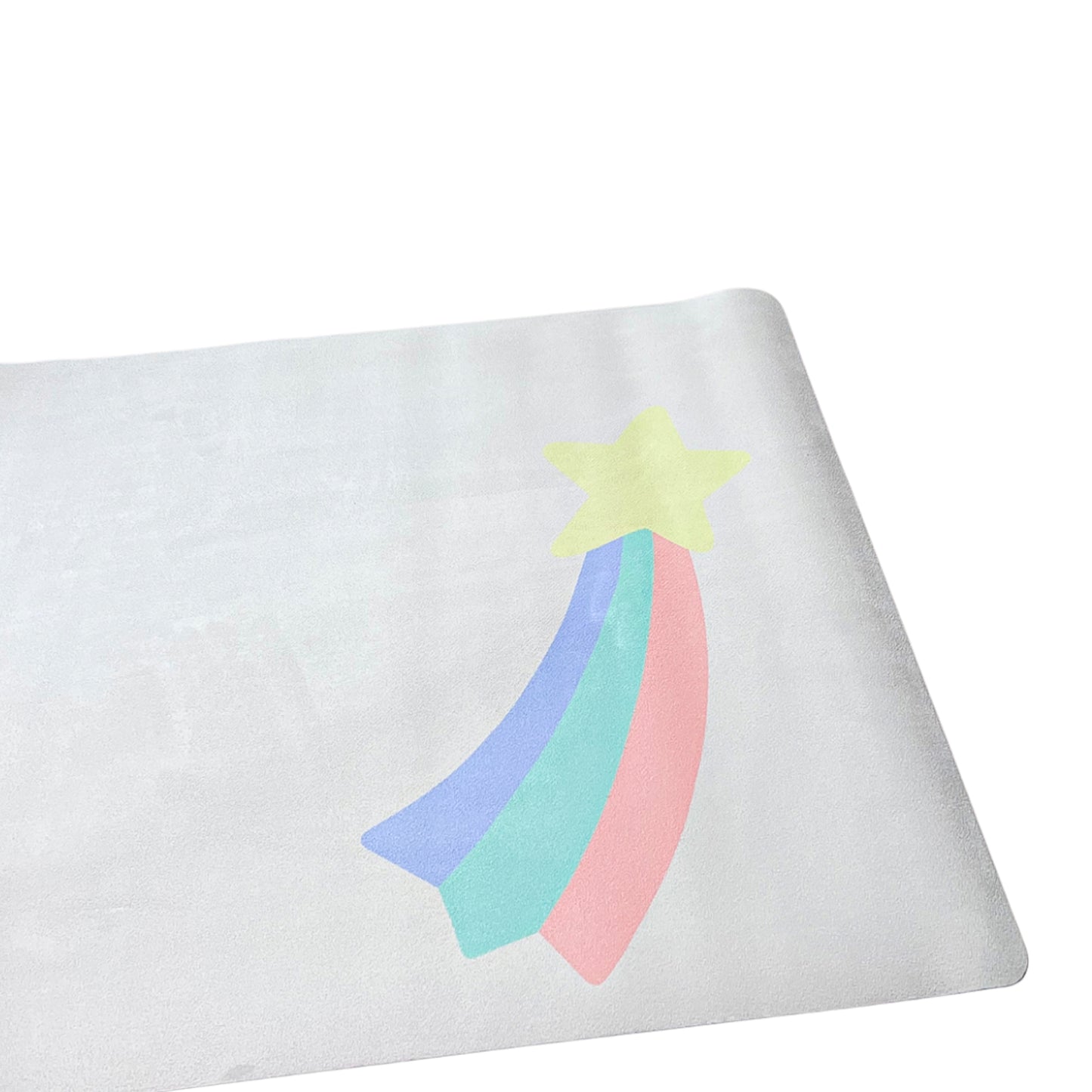 Children's yoga mat over the rainbow